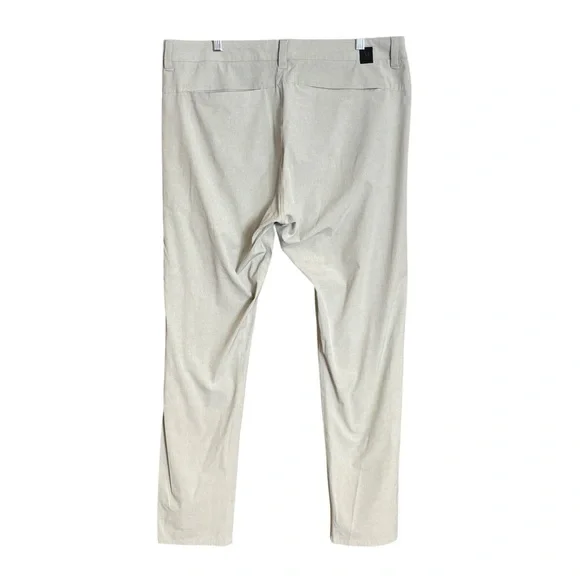 Vuori Aim khaki golf & travel pants for men 36 - Picture 3 of 12